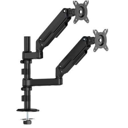 Soporte de Mesa con Contrapeso para 2 Monitores Aisens DT32TSR-453/ Giratorio/ Inclinable/ hasta 9kg
