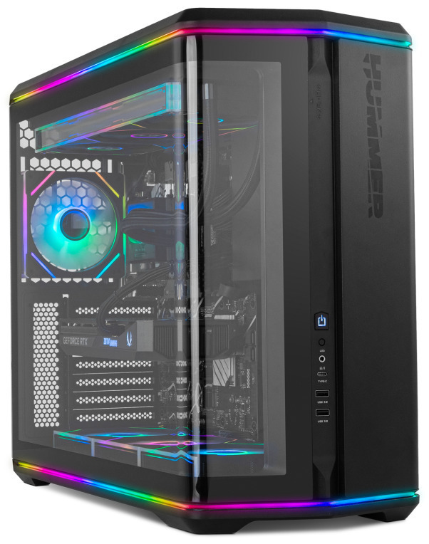 NOX Hummer Semitorre ATX cristal curvo ARGB Ngr
