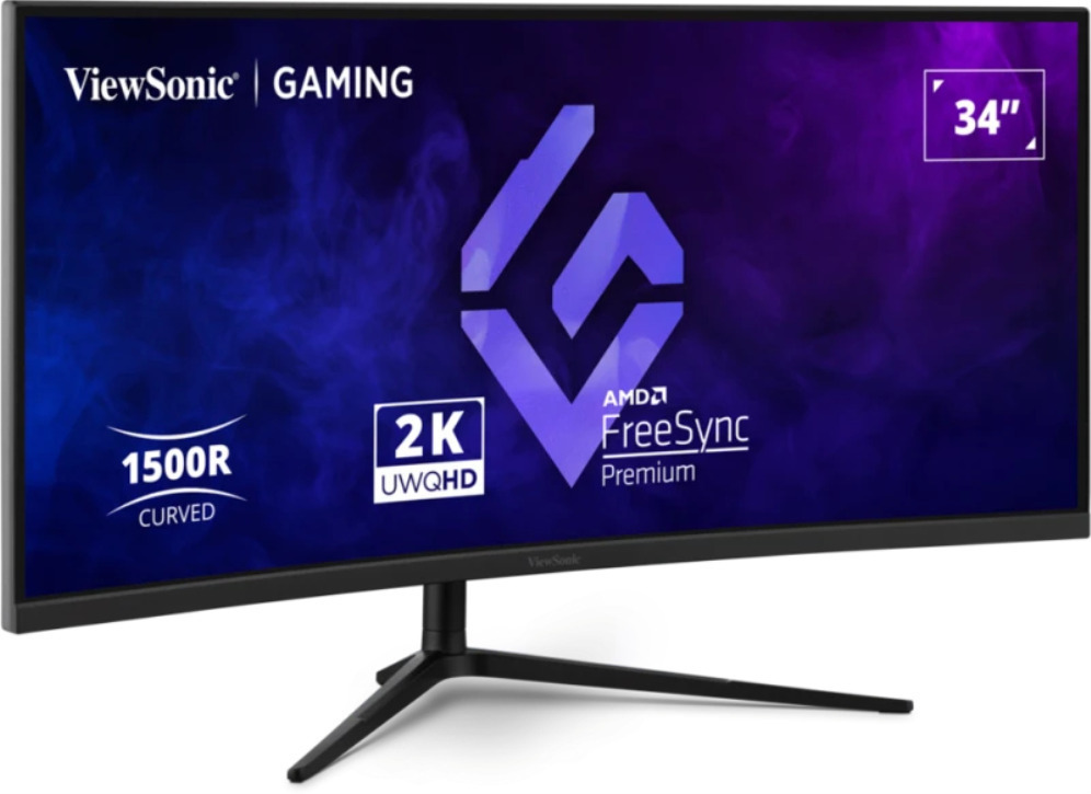 Viewsonic VX3418C-2K pantalla para PC 86,4 cm (34") 3440 x 1440 Pixeles UltraWide Quad HD Negro