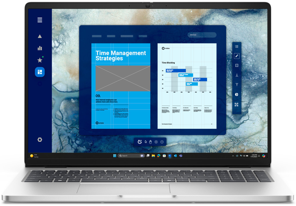 DELL Pro 16 PC16250 Intel Core Ultra 7 255U Portátil 40,6 cm (16") Full HD+ 16 GB DDR5-SDRAM 512 GB SSD Wi-Fi 6E (802.11ax) Windows 11 Pro Español Platino