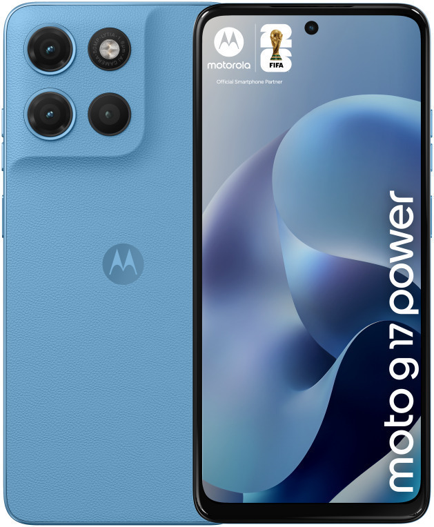 Motorola moto g17 power 17,1 cm (6.72") Ranura híbrida Dual SIM Android 15 USB Tipo C 4 GB 256 GB 6000 mAh Azul