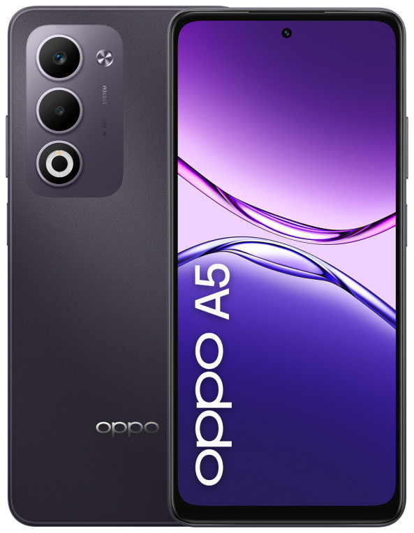 OPPO A5 16,9 cm (6.67") SIM doble Android 15 4G USB Tipo C 4 GB 128 GB 6000 mAh Púrpura