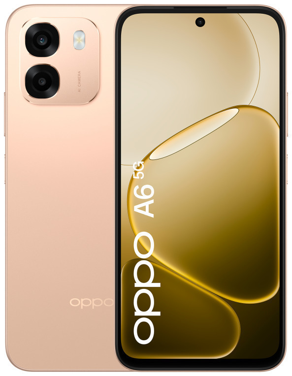 OPPO A6 5G 17,1 cm (6.75") SIM doble Android 15 USB Tipo C 6 GB 256 GB 6550 mAh Oro