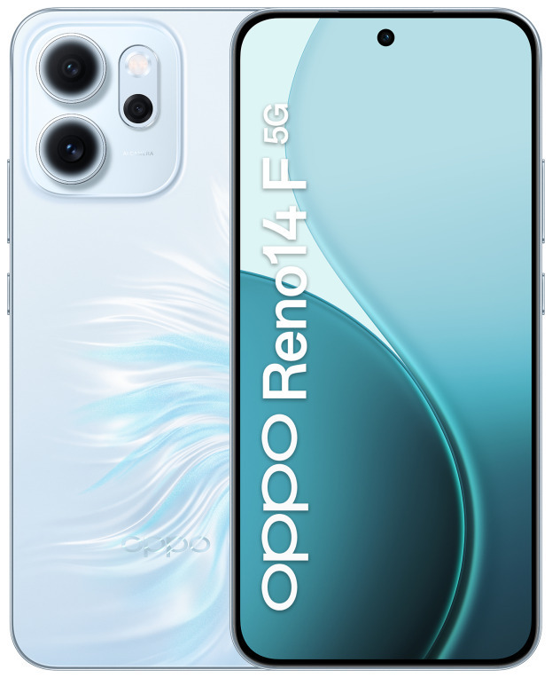 OPPO 14 F 5G Reno14 F 5G 16,7 cm (6.57") SIM doble Android 15 USB Tipo C 8 GB 256 GB 6000 mAh Azul