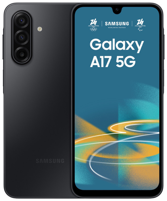 Samsung Galaxy A17 5G 17 cm (6.7") Ranura híbrida Dual SIM Android 15 USB Tipo C 4 GB 128 GB 5000 mAh Negro