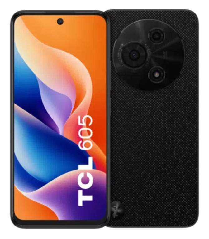 TCL 605 17 cm (6.7") SIM doble Android 15 4G USB Tipo C 8 GB 256 GB 5200 mAh Negro
