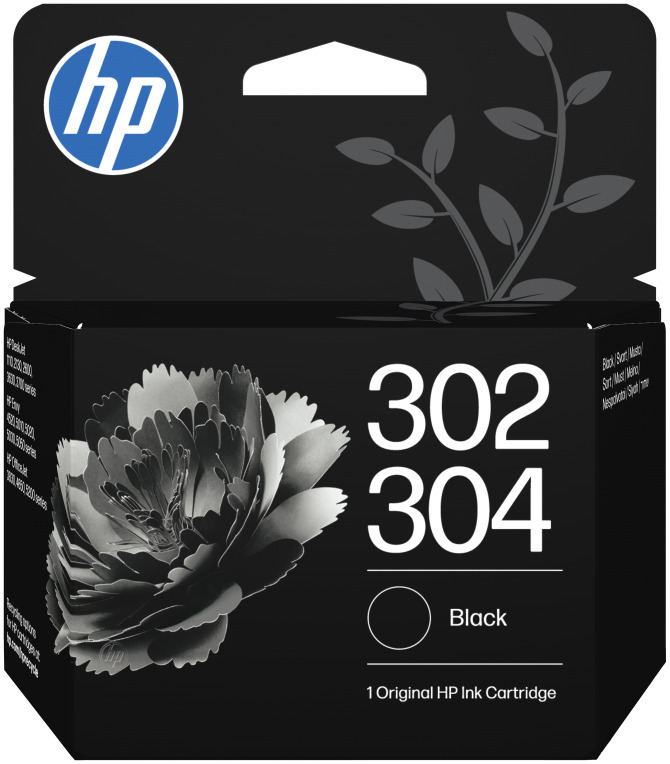 HP Paquete combinado de 2 cartuchos de tinta negra/tricolor 302/304